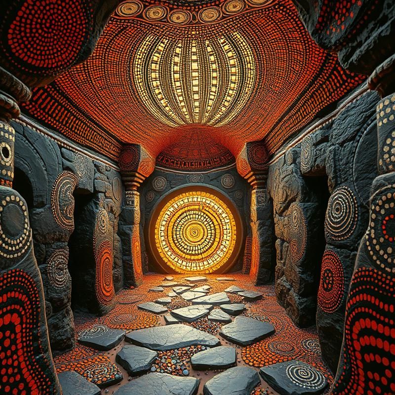 aboriginal art style AI art