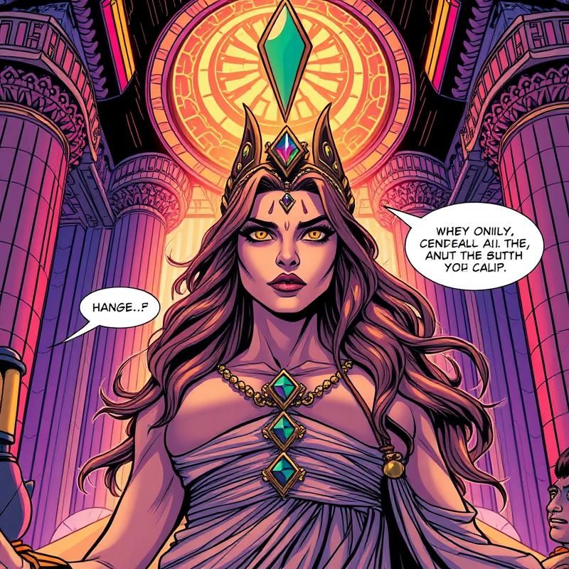 comic book style AI art