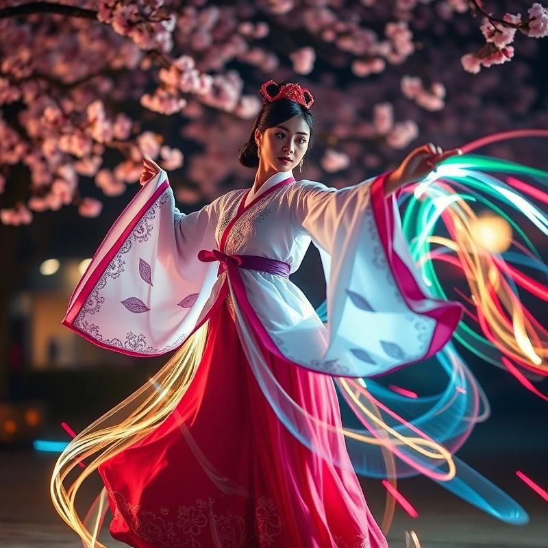 light painting style AI art