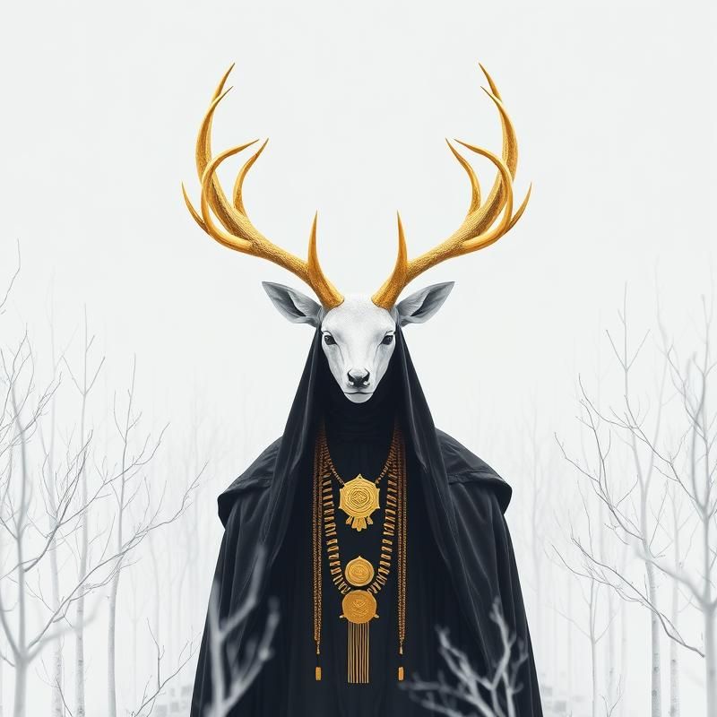 minimalist style AI art