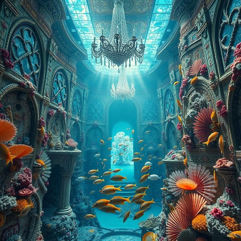 maximalist style AI art