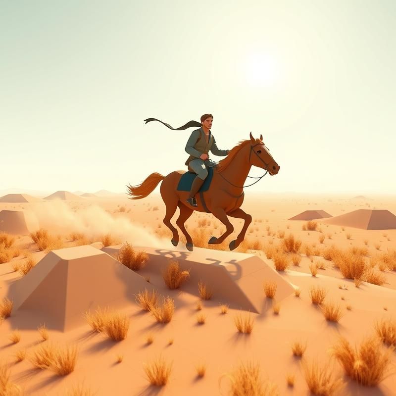 low poly style AI art