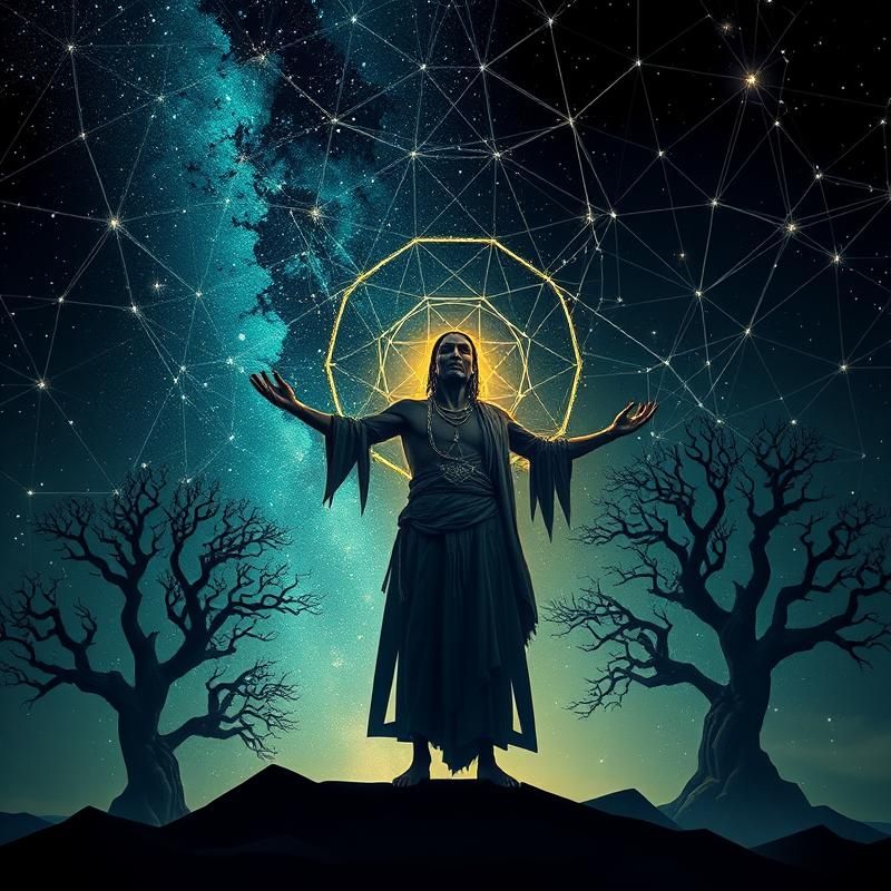 geometric style AI art
