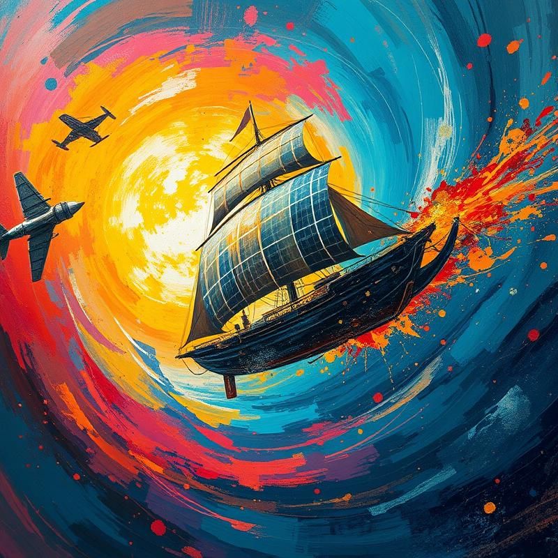 abstract expressionism style AI art