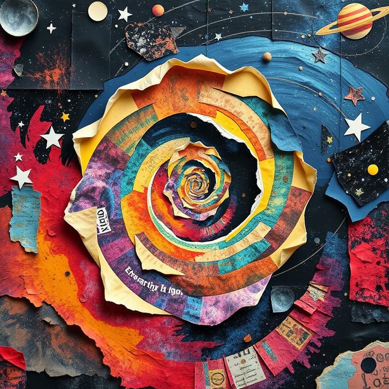 collage style AI art