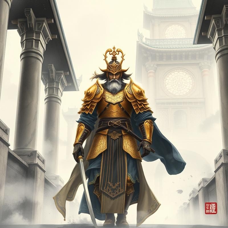 chinese painting style AI art