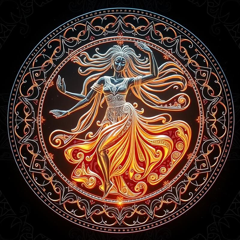 sacred geometry style AI art