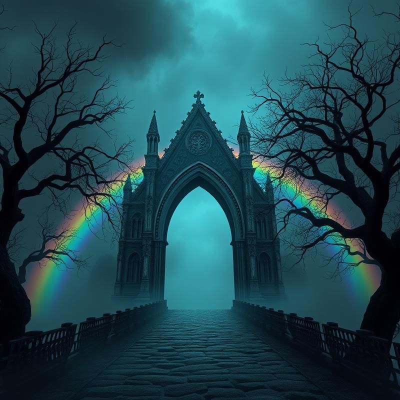 gothic style AI art