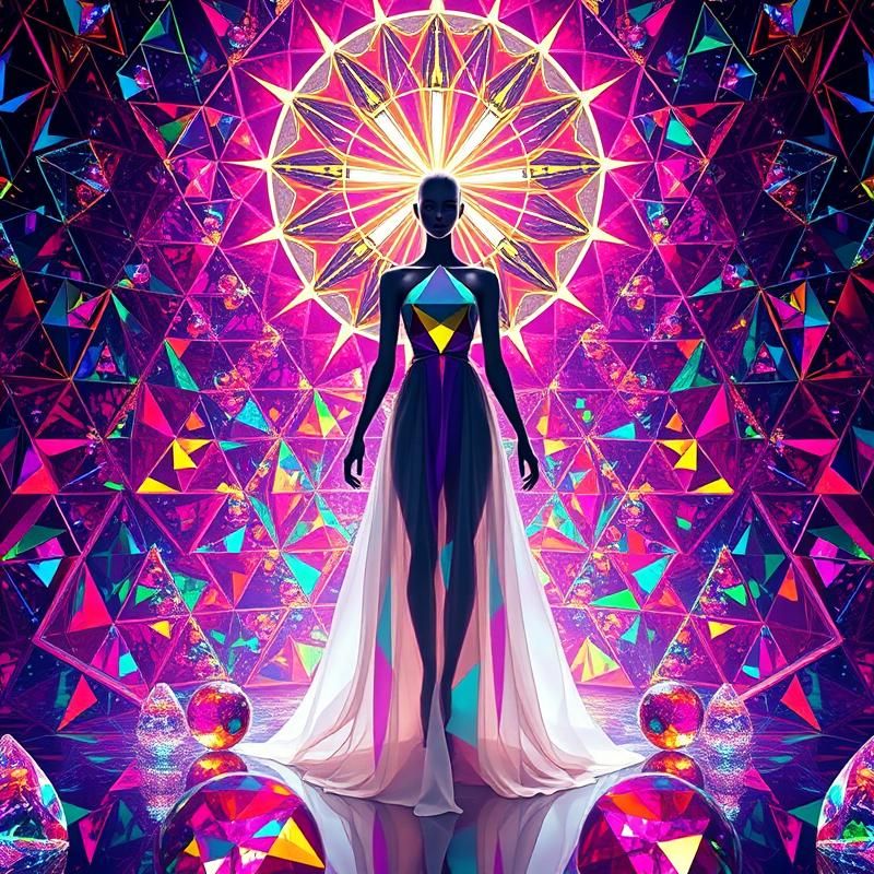 geometric style AI art