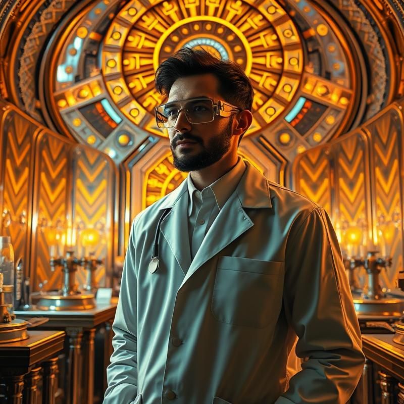 art deco style AI art