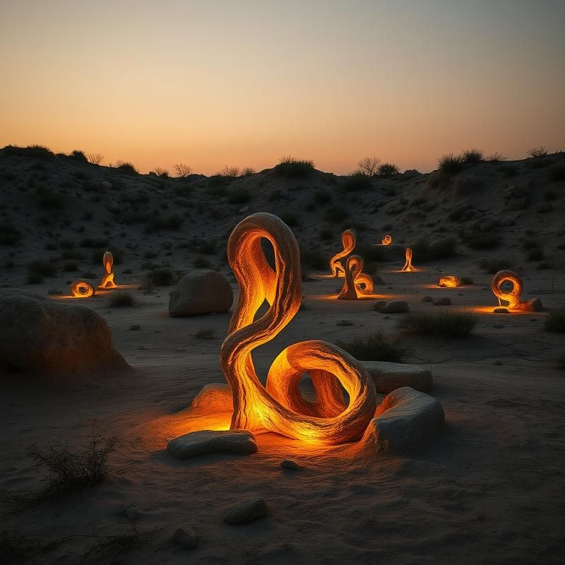 land art style AI art