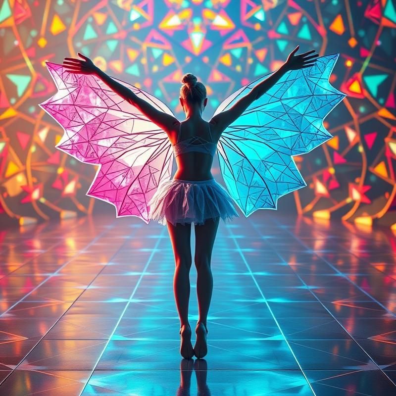 geometric style AI art