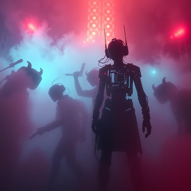 performance art style AI art