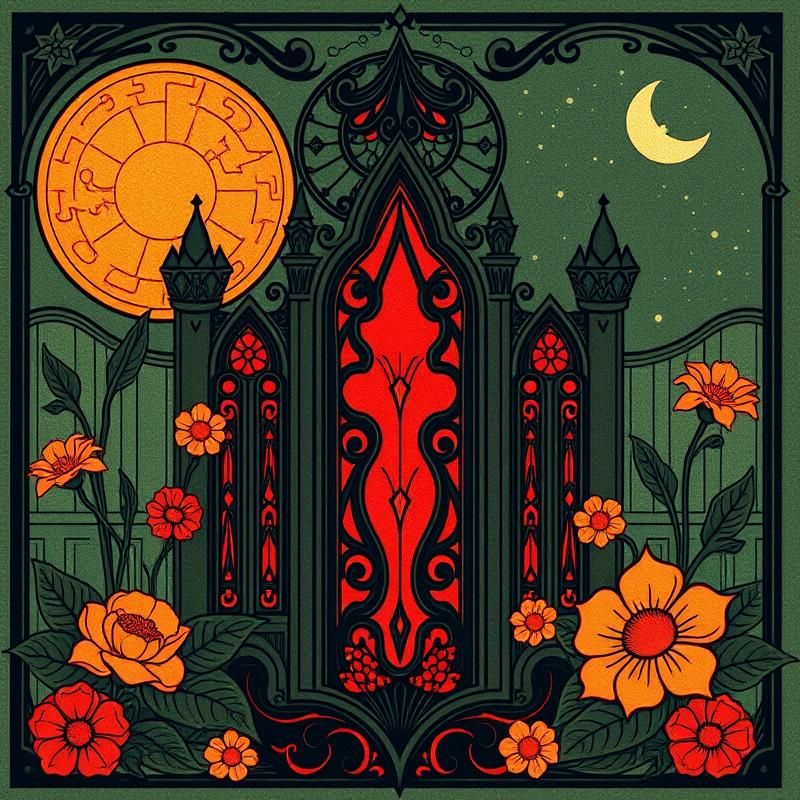 art nouveau style AI art