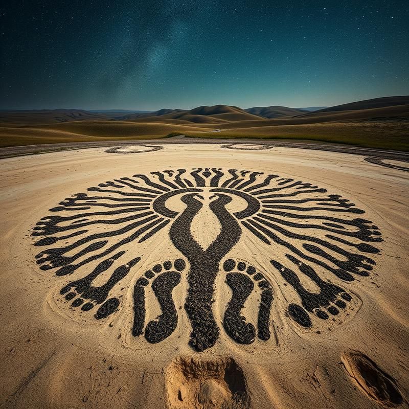 land art style AI art