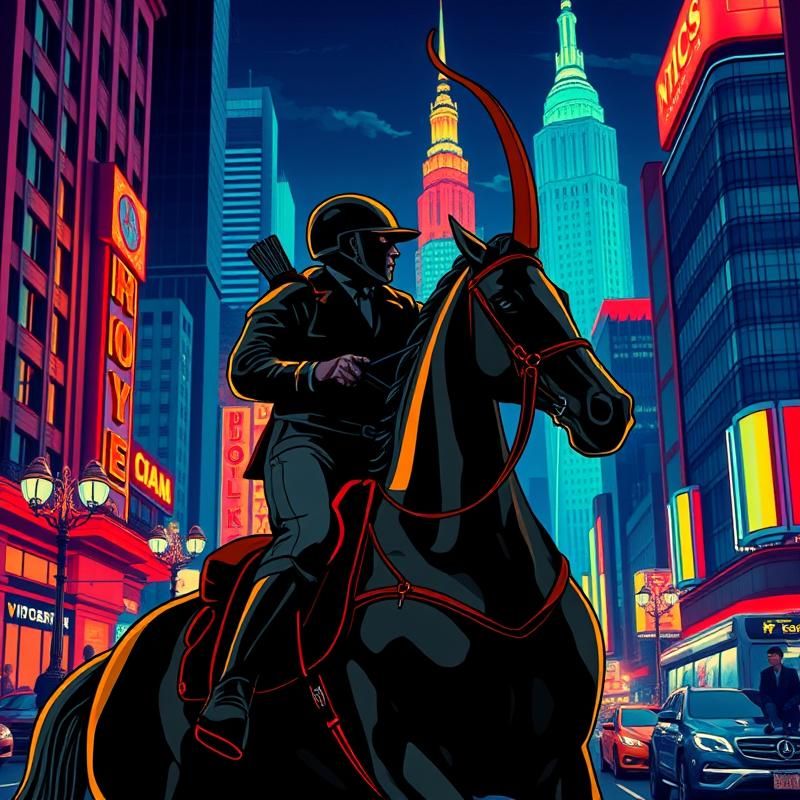 vintage poster style AI art
