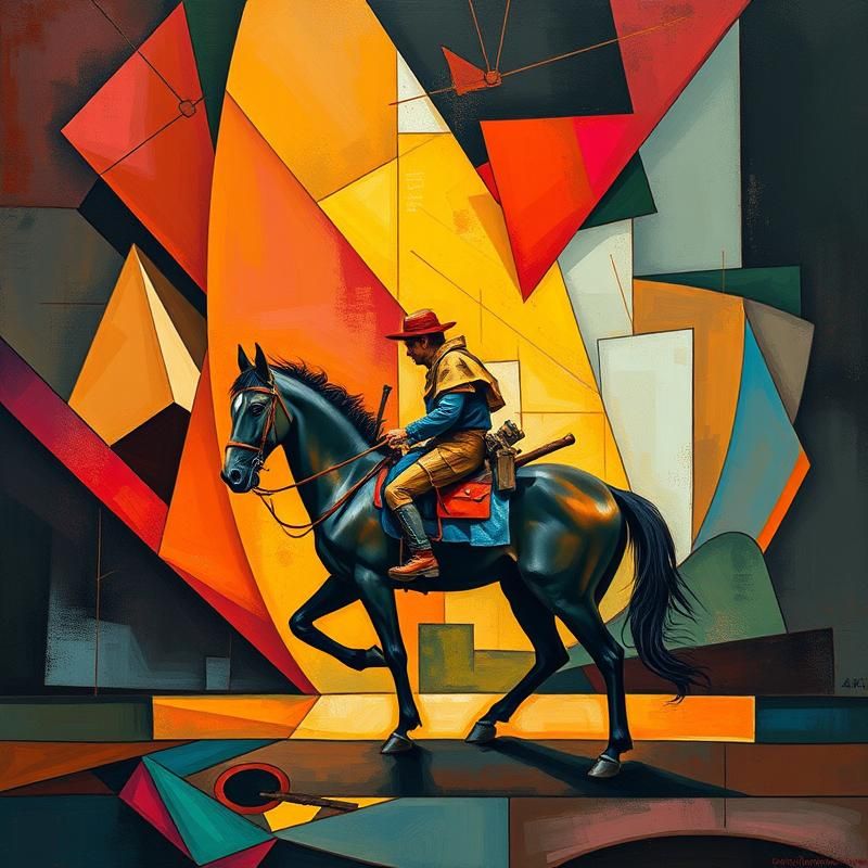 cubism style AI art