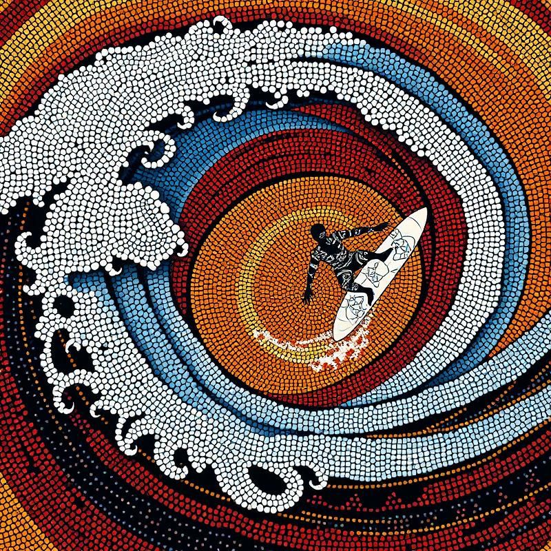 aboriginal art style AI art