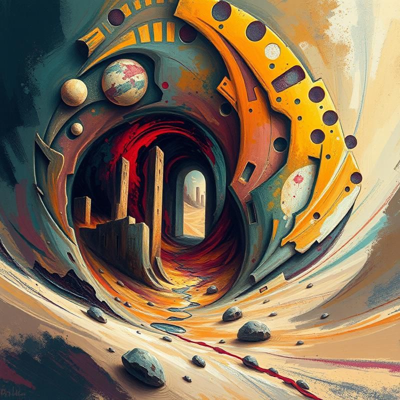 abstract style AI art