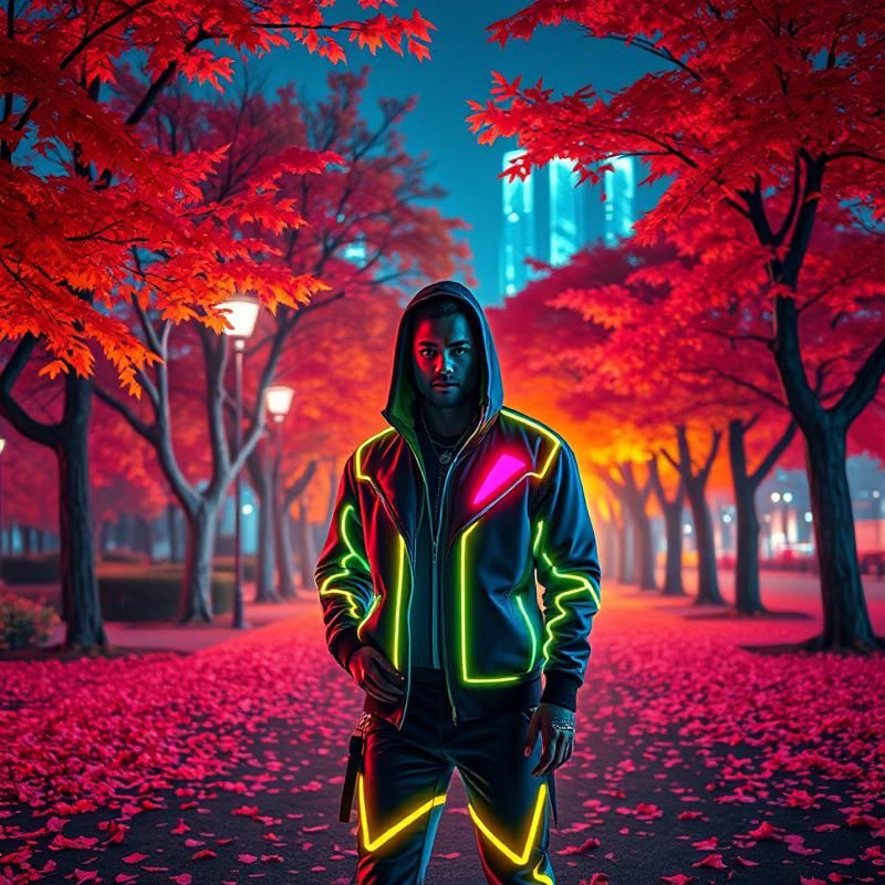 synthwave style AI art