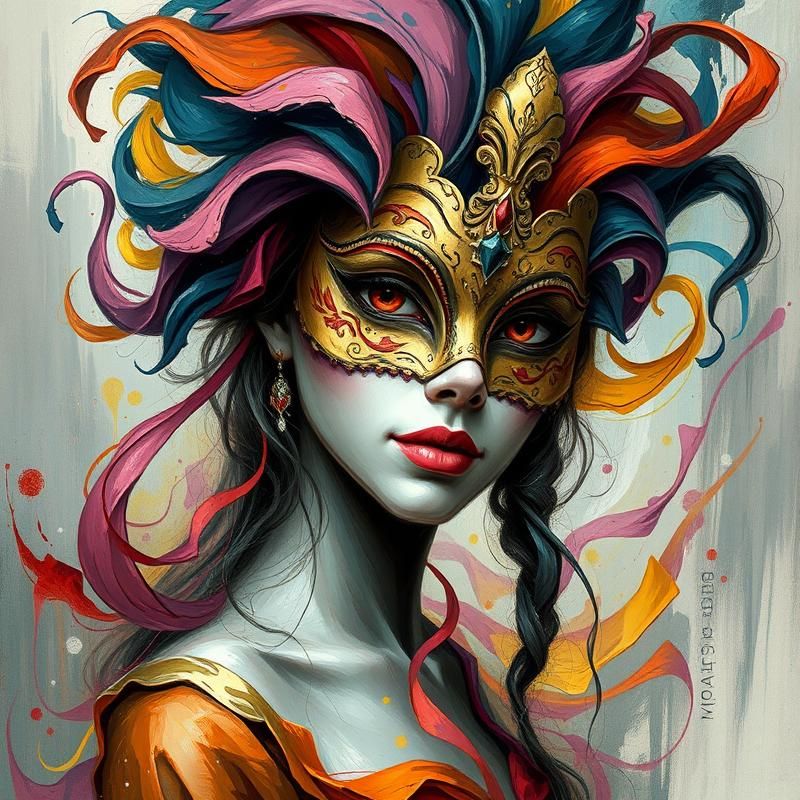abstract style AI art