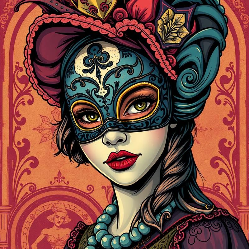 lowbrow art style AI art