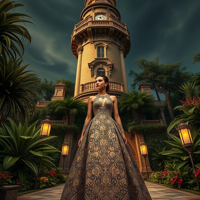 maximalist style AI art