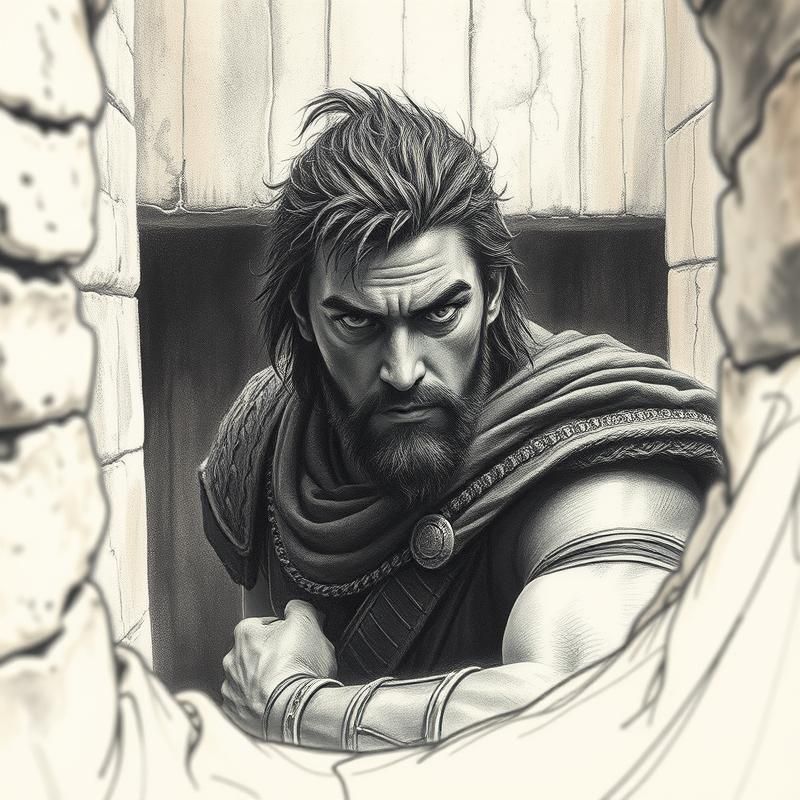 charcoal drawing style AI art