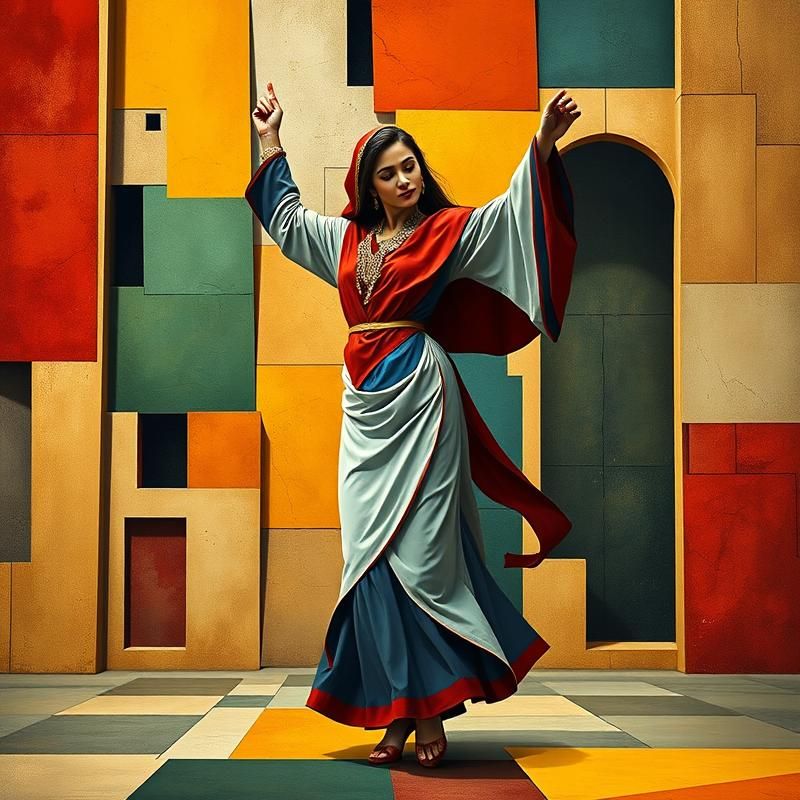 constructivist style AI art
