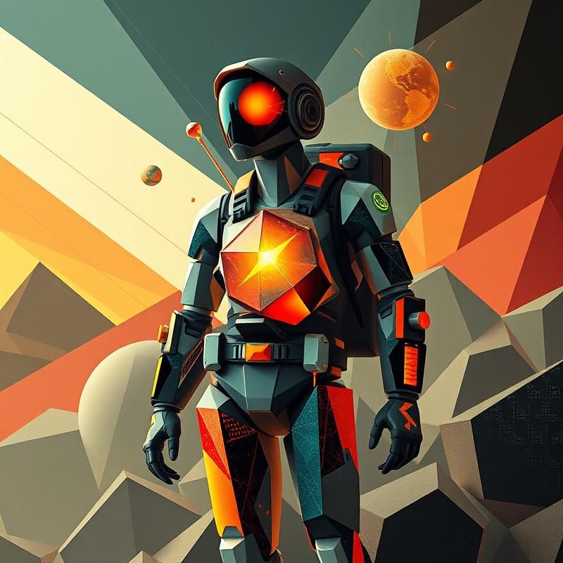 constructivist style AI art