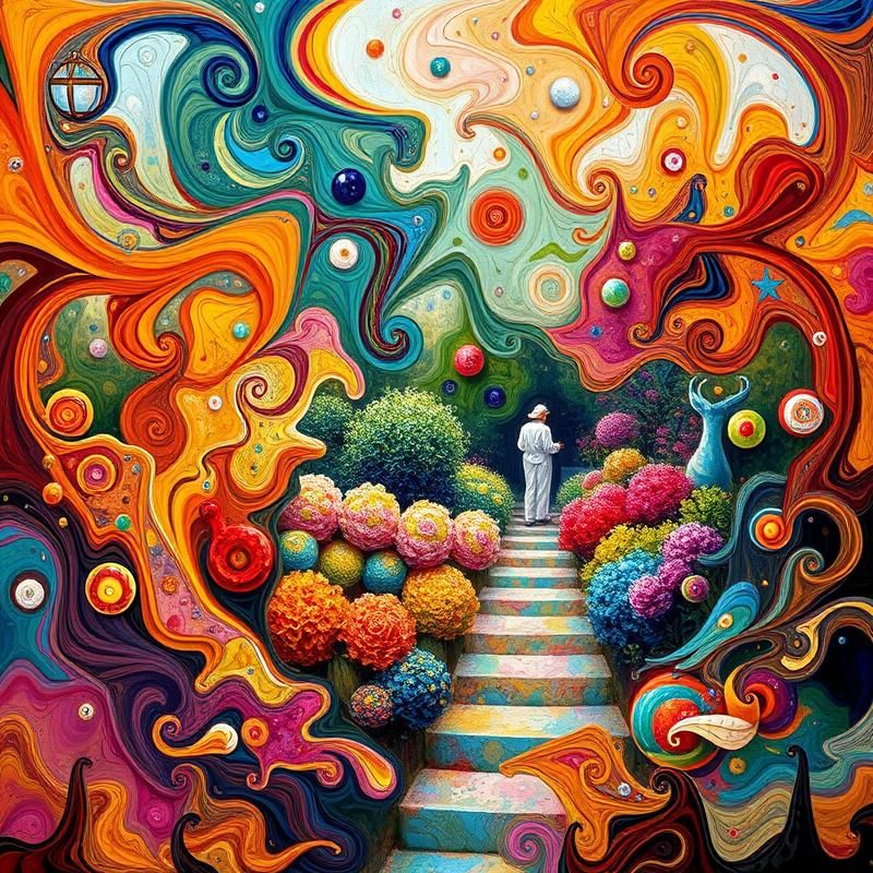abstract style AI art