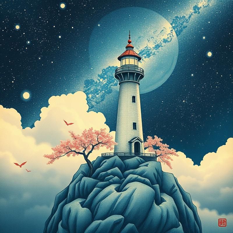 ukiyo-e style AI art