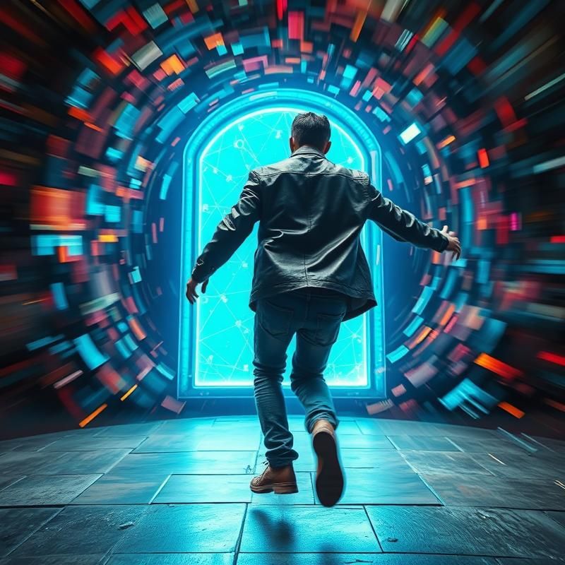 kinetic art style AI art