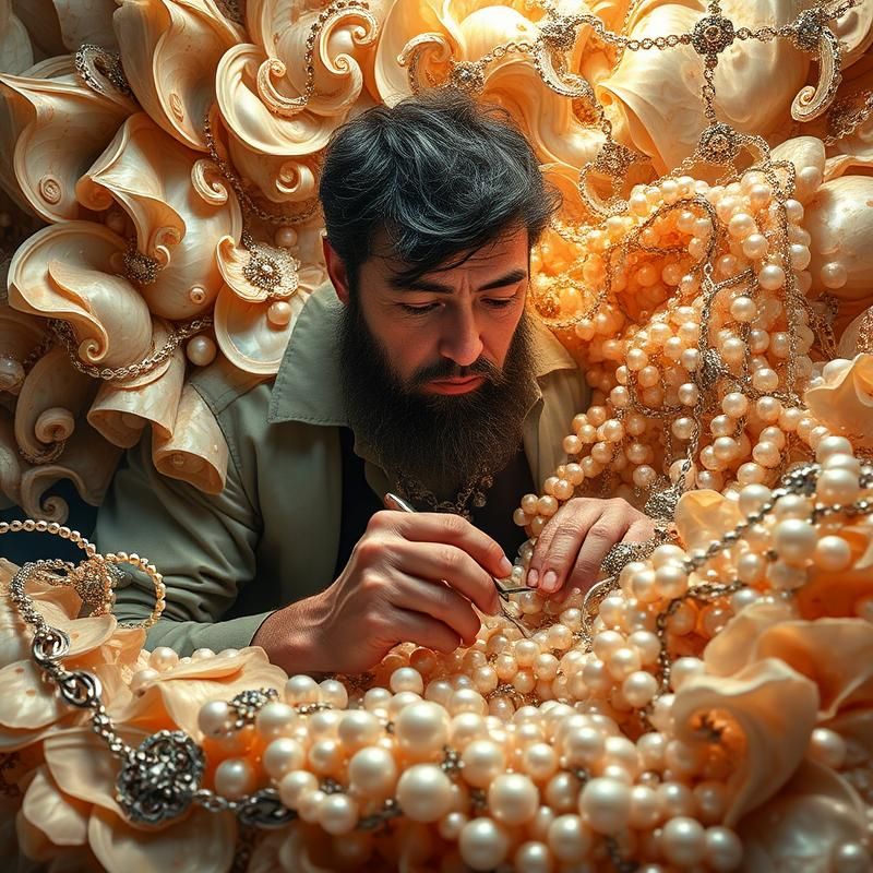 maximalist style AI art