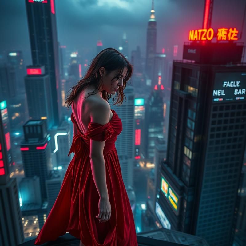 cyberpunk style AI art