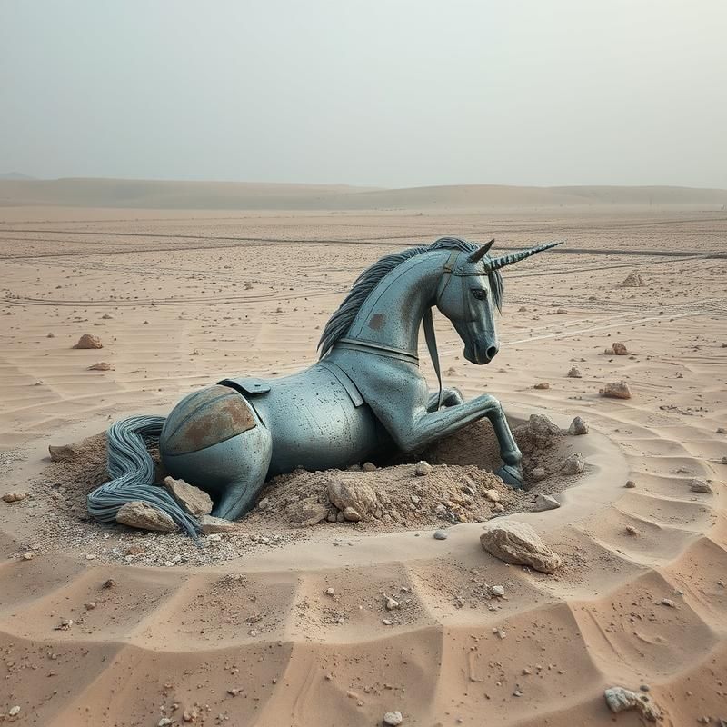 land art style AI art