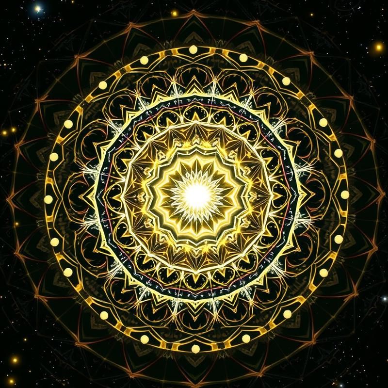 sacred geometry style AI art