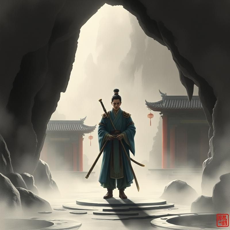 chinese painting style AI art