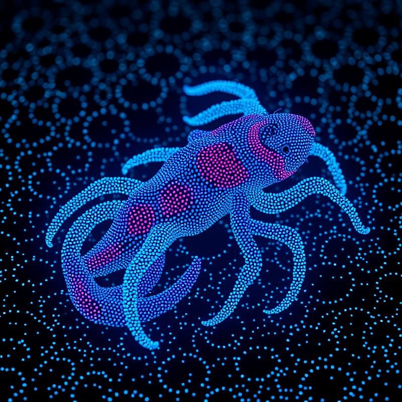pointillism style AI art