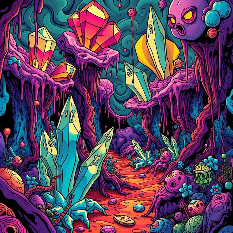 lowbrow art style AI art