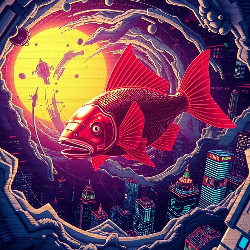 synthwave style AI art