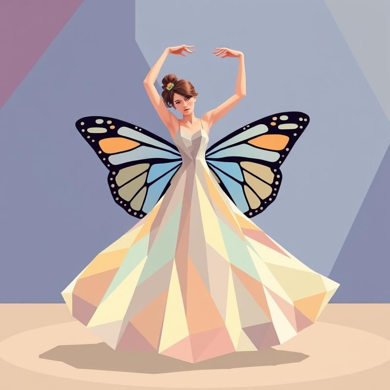 low poly style AI art