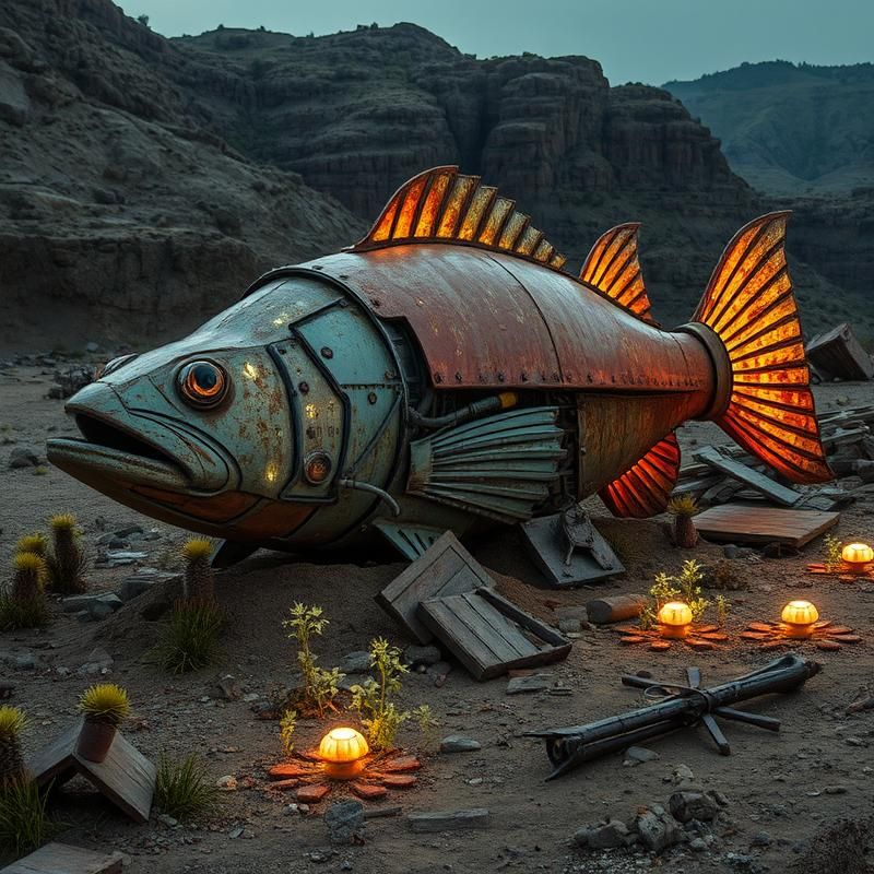 land art style AI art
