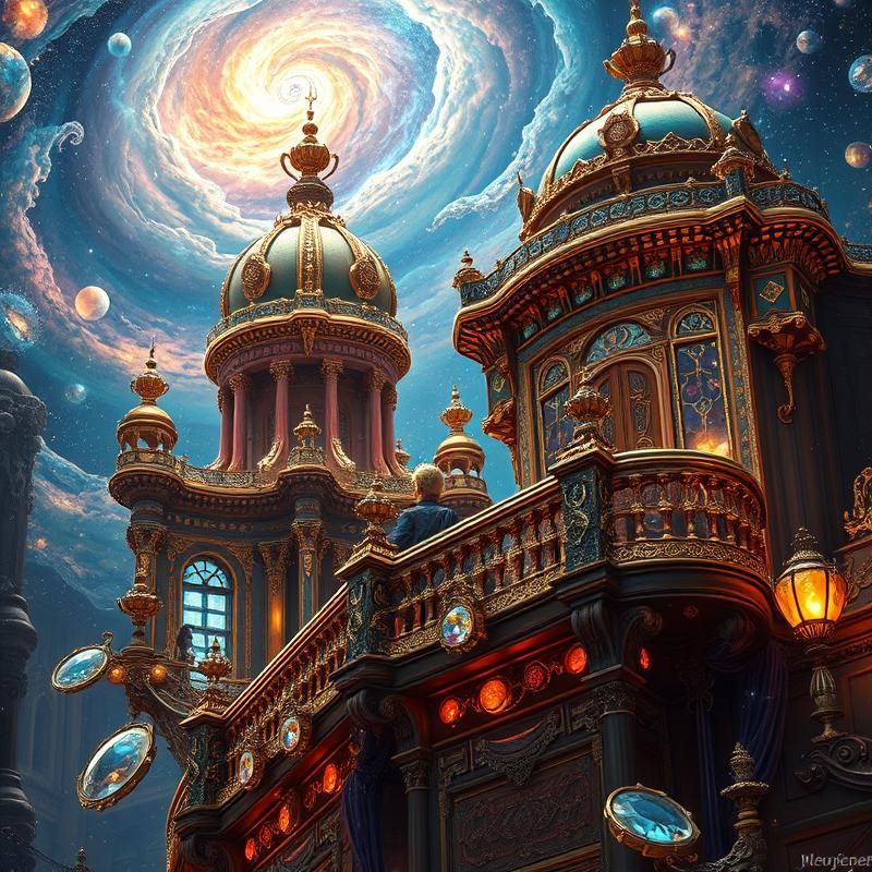 maximalist style AI art