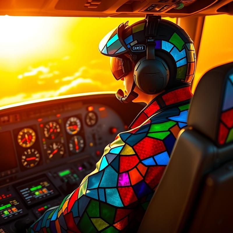 stained glass style AI art