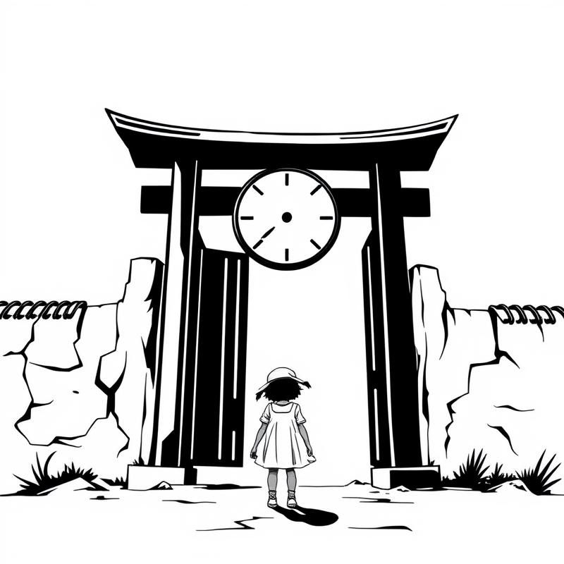 line art style AI art