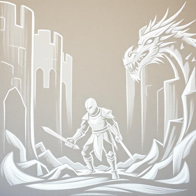 chalk art style AI art