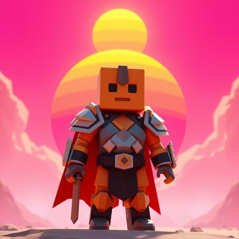 low poly style AI art