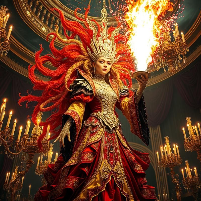 maximalist style AI art