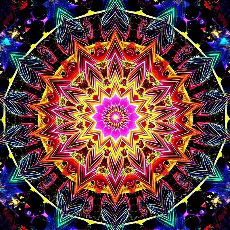 sacred geometry style AI art